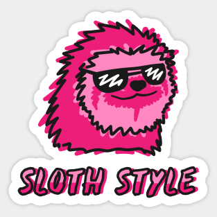 Sloth Style Sticker